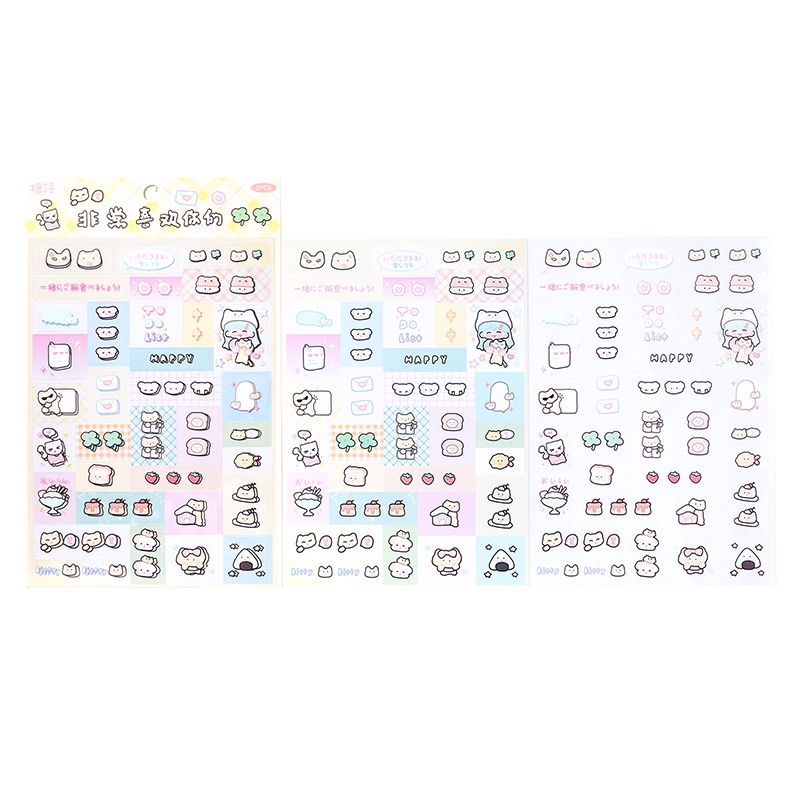 Ông. Set 2 Tấm Sticker Dán Trang Trí Lều Họa Tiết Hoạt Hình Dễ Thương diy