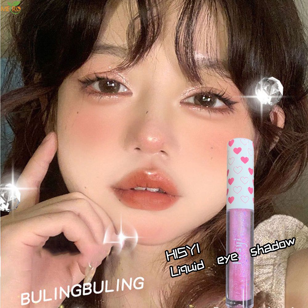 HISYI Highlight Shining Star Liquid Eye Shadow Một giọt nước mắt mỏng Shining Nằm tằm Nằm tằm Thiết kế đầu cọ độc đáo Màu sắc phong phú Ngọc trai nhẹ Phấn mắt Kết cấu mịn Dễ dàng mang theo metro