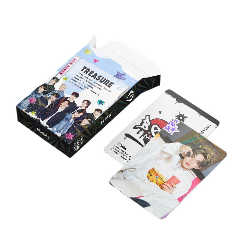 Treasure album B.O.M.B Photocard Lomo Card Postcard Stickers 92pcs/box
