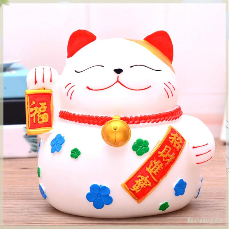 Ống Tiết Kiệm Hình Mèo May Mắn Để Bàn Trang Trí