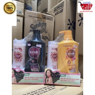 Dầu Gội SUNSILK 650g Tặng Chai dầu gội 140g/ Khăn tắm cao cấp(Ngẫu nhiên)