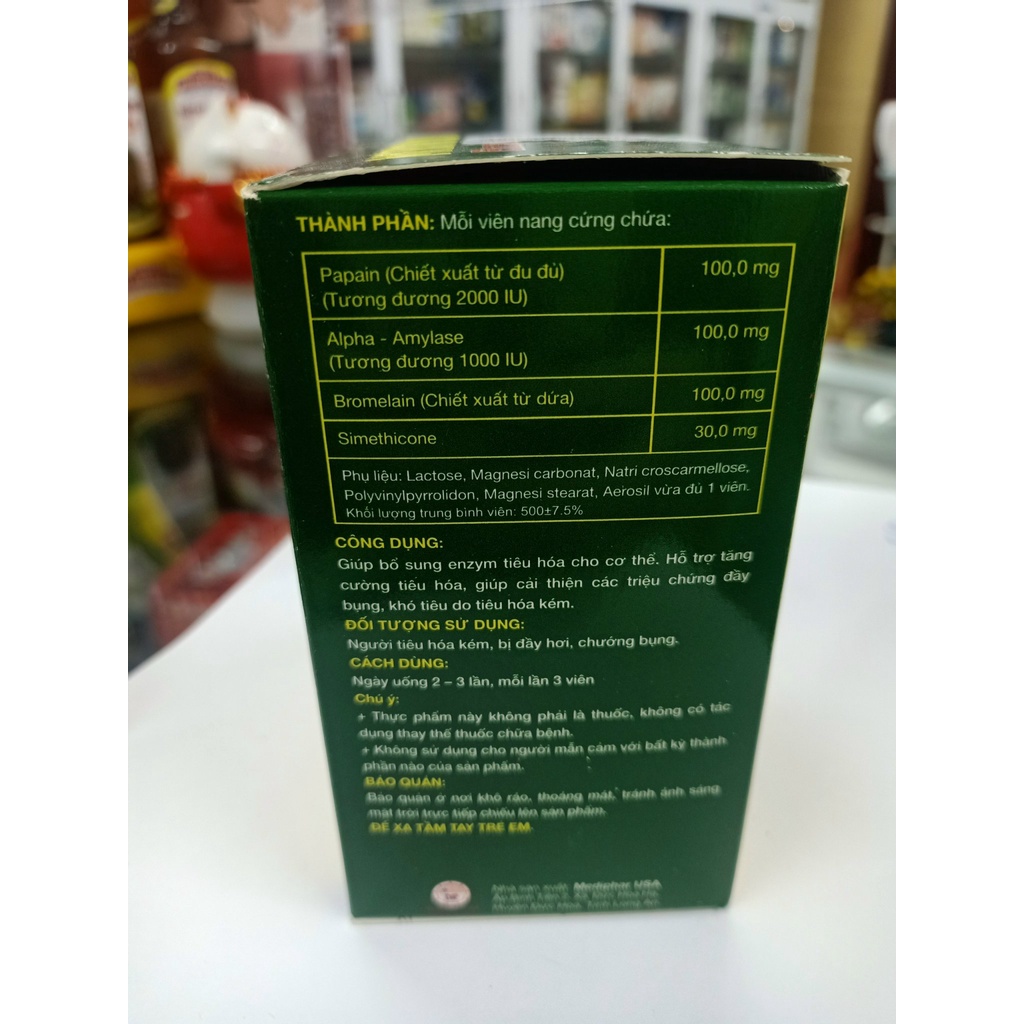 MEN  PEPTIN - Hỗ trợ tiêu hóa . Sản xuất tại Việt Nam . Có sẵn