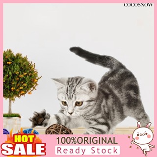 Quả bóng mây đan hình lồng mèo có chuông nhỏ gọn dành cho gia đình
