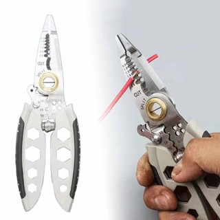 Multifunction wire cutter stripper cable crimper Electrical Stripping Crimping Plier Hand Tool
