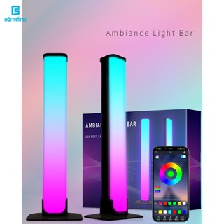 Thanh đèn Led RGB chân đứng nhiều chế độ điều chỉnh theo App ,Đèn Led trang trí phòng ngủ 16 triệu màu thông minh