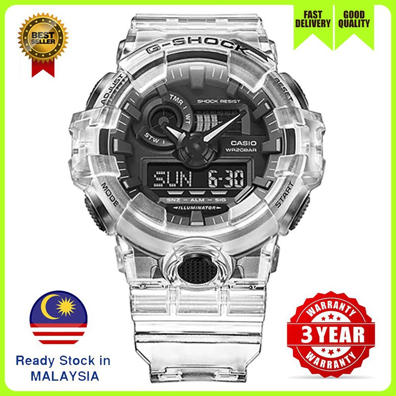 9NFJ Gshock Sports Waterproof Quartz Watch Men's Watches GA-700SKE-7A 12021