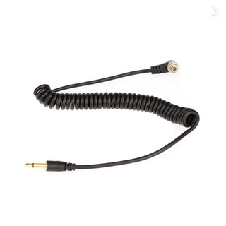 3.5mm Flash Sync Cable Cord with Screw Lock to Male Flash PC for Canon  PIXE