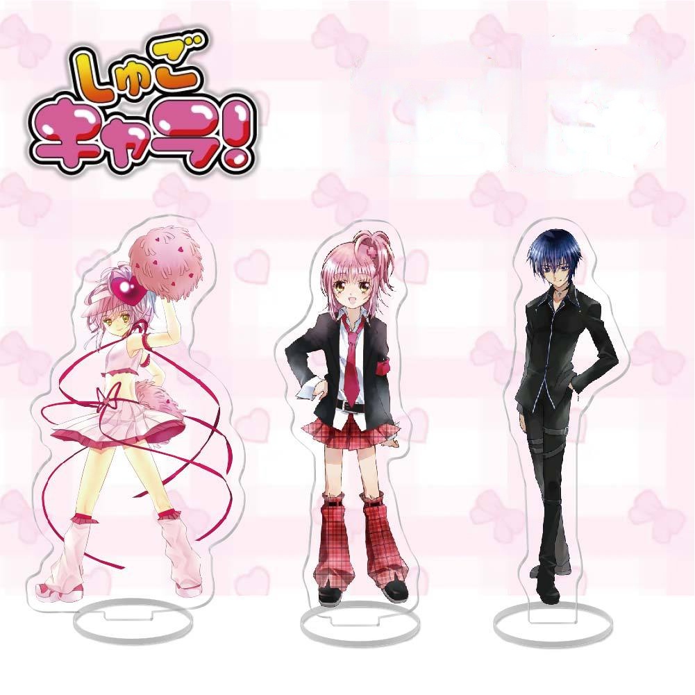 Anime Shugo Chara Acrylic Đứng Hinamori Amu Tsukiyomi Ikuto Hình Hiển Thị Bộ Sưu Tập Bàn Trang Trí