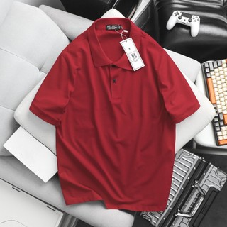 Áo thun polo big size màu đỏ trơn 85 tới 130kg