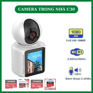 Camera trong nhà C30, màn hình Ips 2,8 inch siêu nét, đàm thoại video 2 chiều, công nghệ Al ZINKA