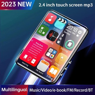 2023 Máy nghe nhạc MP3 mới Bluetooth 5.0 Màn hình cảm ứng 2.4 inch di động Máy nghe nhạc tích hợp loa Máy nghe nhạc Walkman Mp4 đa ngôn ngữ