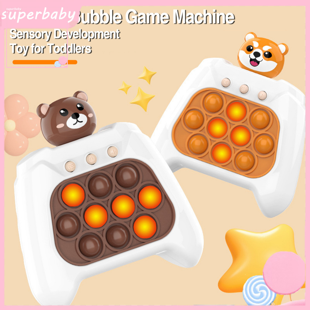 Máy Chơi Game Cầm Tay Bấm Hack-a-mole Rèn Luyện Trí Não Vui Nhộn Cho Bé Trai