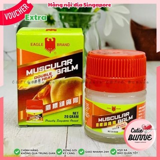 [Singapore] Dầu cù là / Cao xoa bóp ĐỎ 20g hiệu Con Ó xoa bóp, giảm đau, nhức mỏi cơ bắp, vai, lưng, khớp, căng cơ
