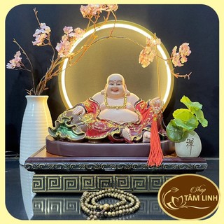 Tượng Phật Di Lặc Có Đế tượng có nhiều màu- Mandala Sala