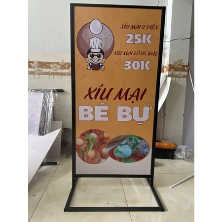 Standee sắt ngoài trời , kích thước hiển thị  60x120