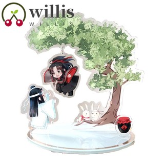 WILLIS Fashion Mo Dao Zu Shi Cartoon Anime Figure Model Plate Acrylic Stand Figure Grandmaster of Demonic Collection Model Wei Wuxian Desktop Standing Card Lan WangJi Acrylic Figure Model Toys