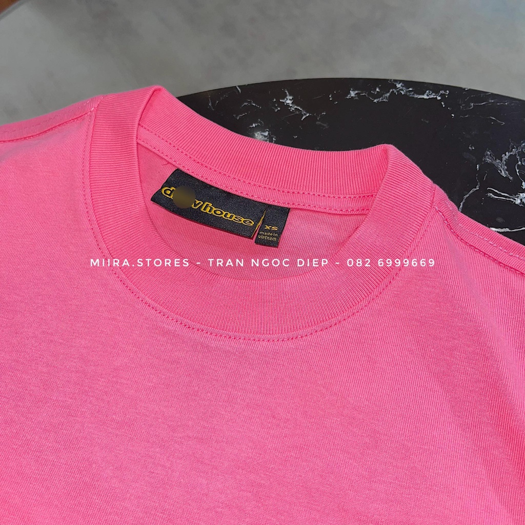 DOODLE JOY SS TEE - Áo thun tee trước ngực in chữ D - sau lưng in hình bóng mây