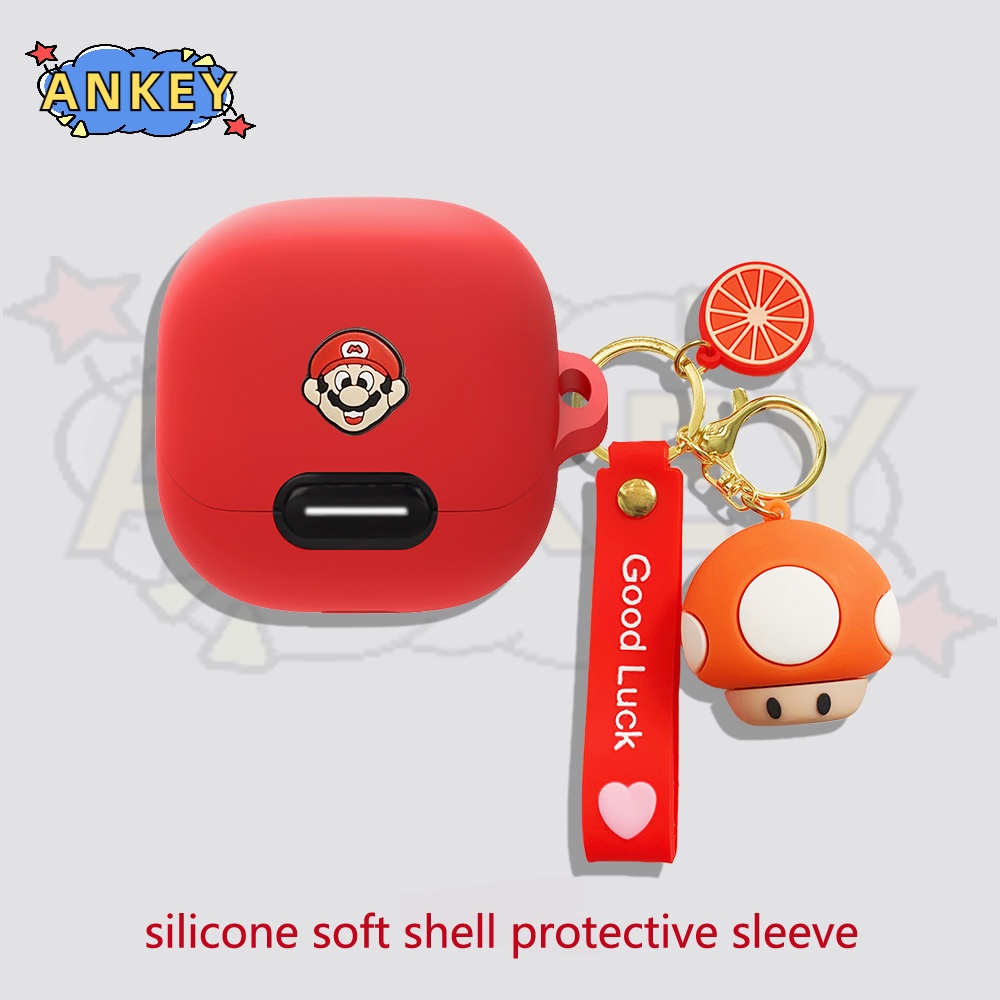 Case For Anker SoundCore Liberty 4 NC VR P10 / Air 2 Pro Earphone Silicone Cover Cute Bear Earbuds Soft Protective Headphone Headset Skin