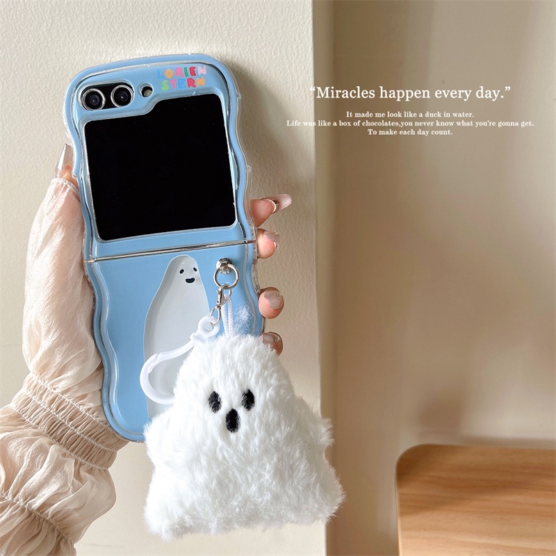 Bao Da Điện Thoại Nắp Gập Mềm Họa Tiết Hoạt Hình 3d Dành Cho samsung galaxy z flip 5 4 3 5g 3 flip3 flip4 flip5 Ốp