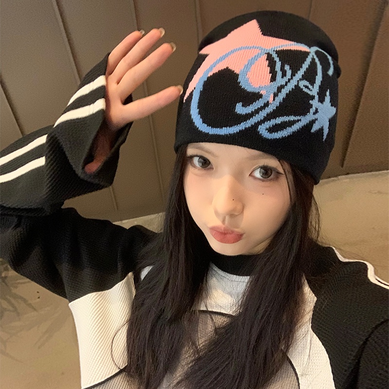 Mũ Len Dệt Kim Phong Cách hip hop Đường Phố