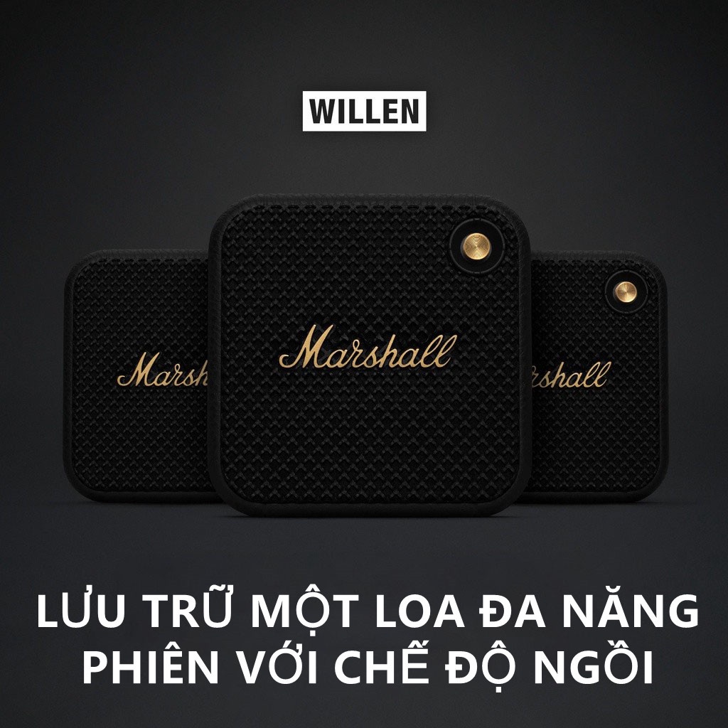 Loa Bluetooth Marshall Willen chính hãng loa mini không dây bass chất lượng âm thanh siêu tốt bảo hành 3 tháng