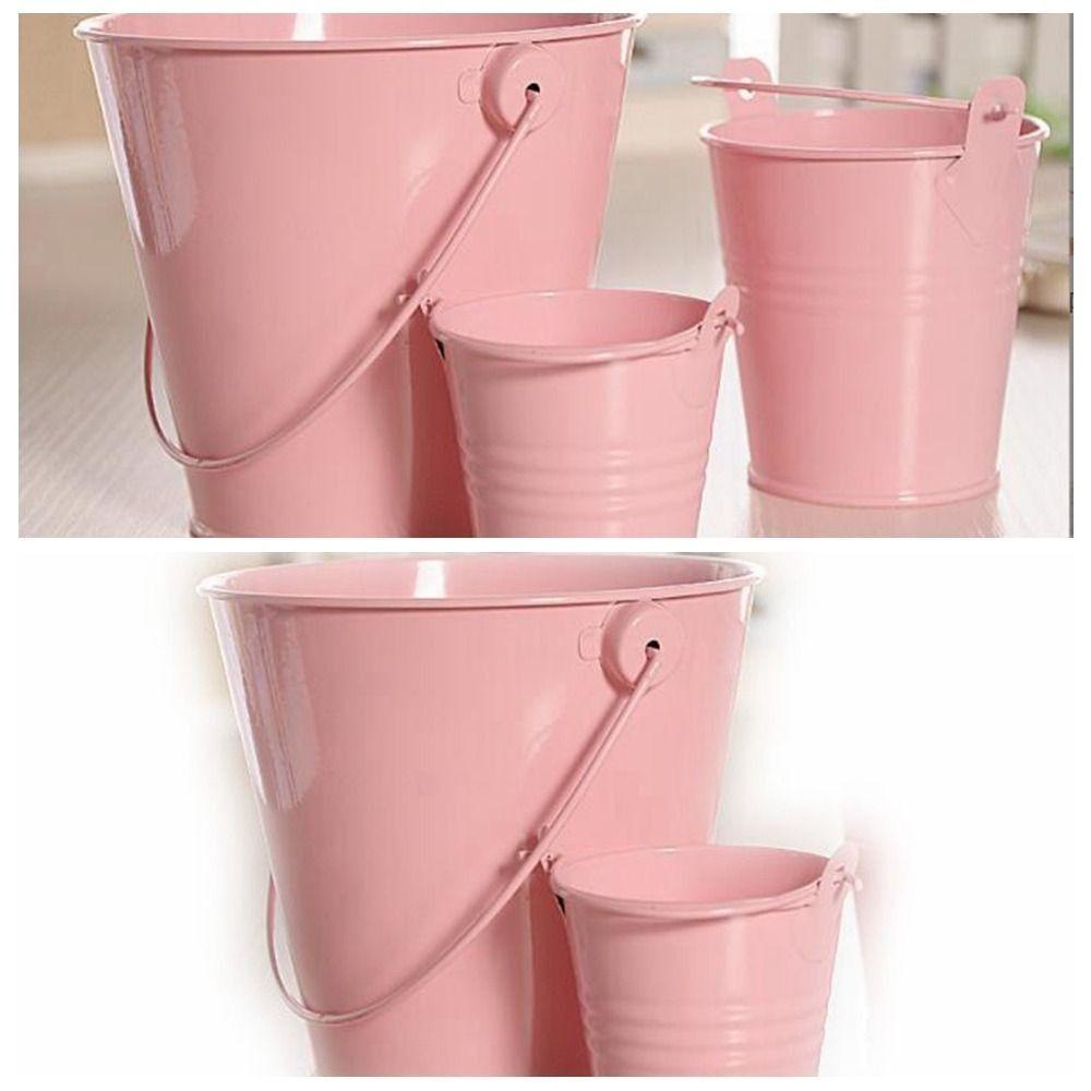 Xô Nước mini Bằng Kim Loại Mạ Thiếc Nhiều Màu Sắc 1 / 12 / 1 / 6 Trang Trí Nhà Búp Bê