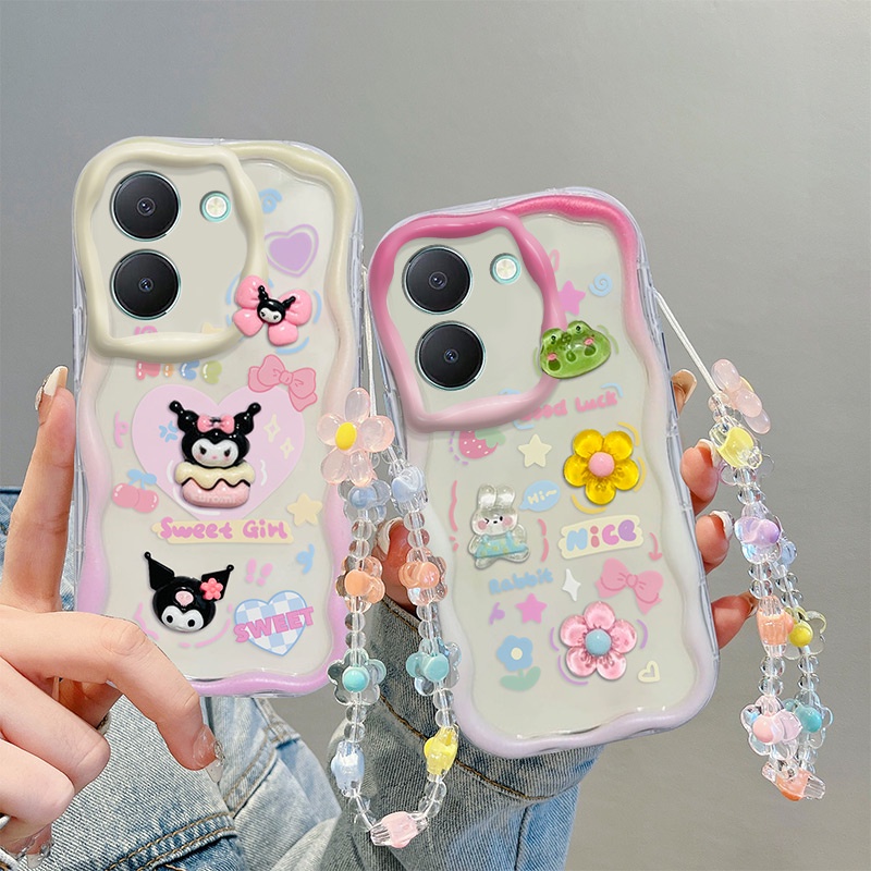 Ốp lưng vivo y36 Ốp Điện Thoại Gắn Búp Bê 3d Xinh Xắn Cho vivo y36 Dễ Thương