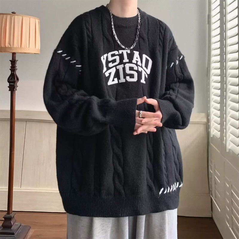 Áo Khoác sweater Dệt Kim Chất Dày Dặn Thời Trang Thu Đông Cho Nam Giới