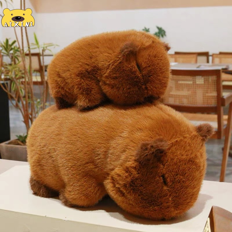 🔥CÓ SẴN🔥Gấu bông Capybara siêu mềm Búp Bê Nhồi Bông Capybara Mềm Mại Đáng Yêu, Gấu Bông Mô Phỏng Capybara