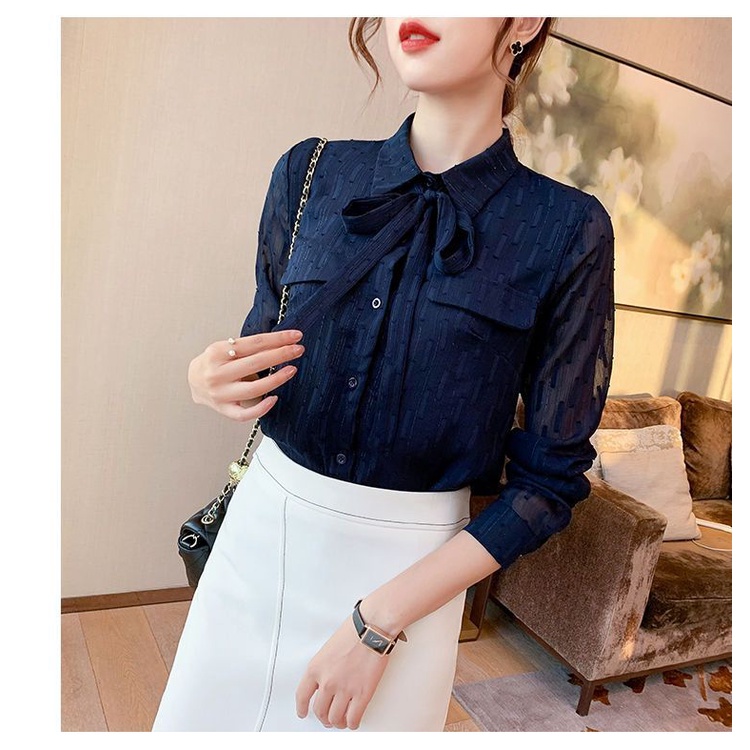 Áo Sơ Mi chiffon Tay Dài Thời Trang Mùa Thu Cho Nữ