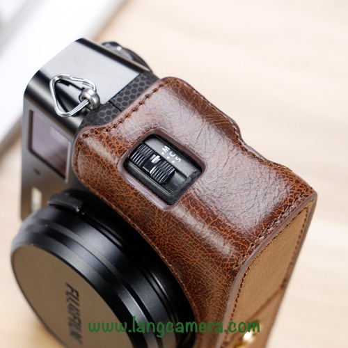 Bao Da -  Halfcase Fujifilm X100V - Mẫu Mới