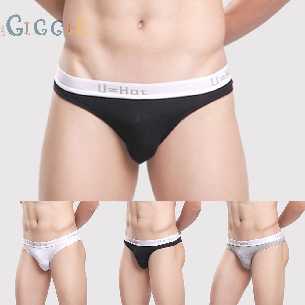 Mens Panties Bulge Stretchy Comfy T-Back Cotton Tangas Elastic G-String