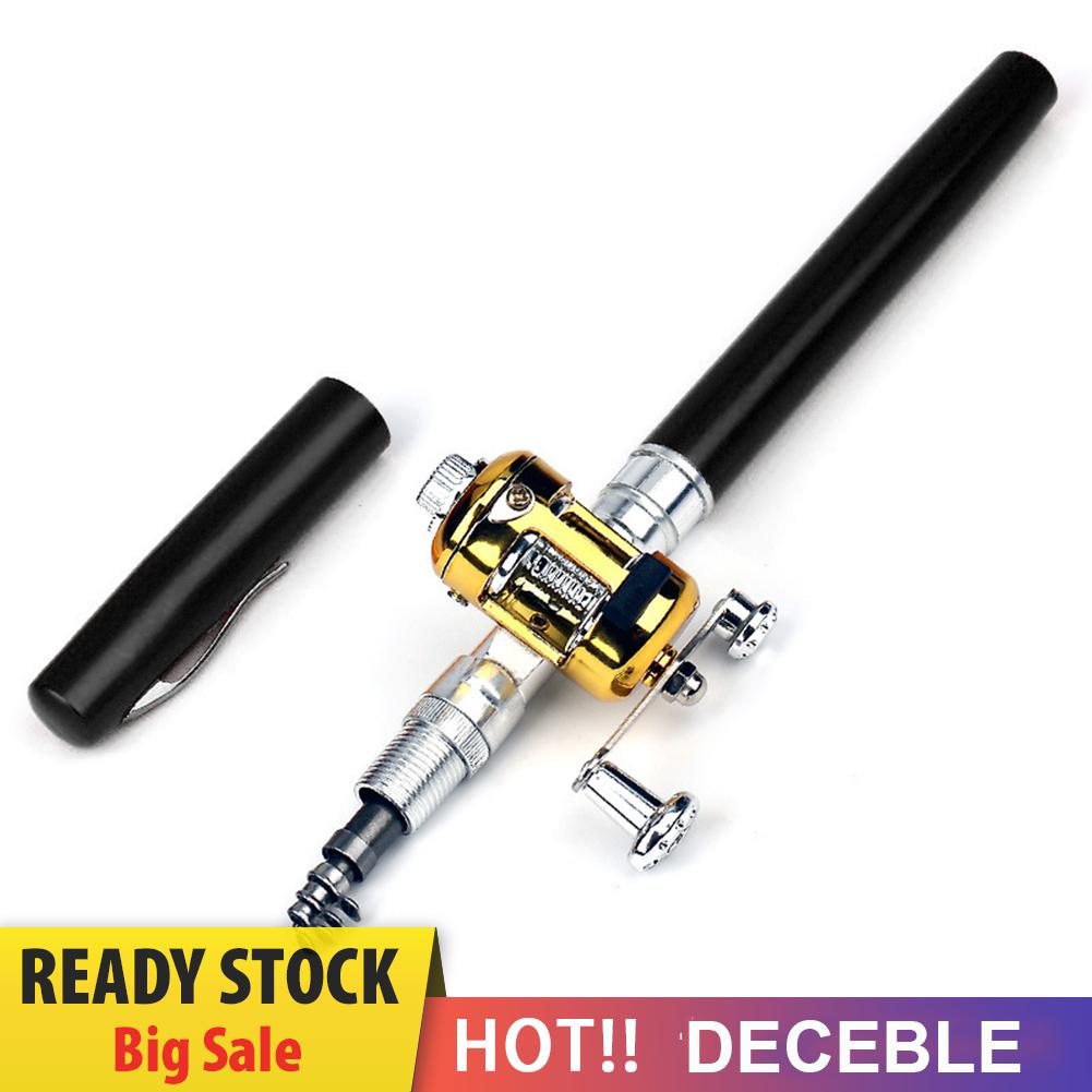 Cần Câu Cá mini Bỏ Túi Bằng Nhôm Hình Cây Bút Kèm Máy Câu