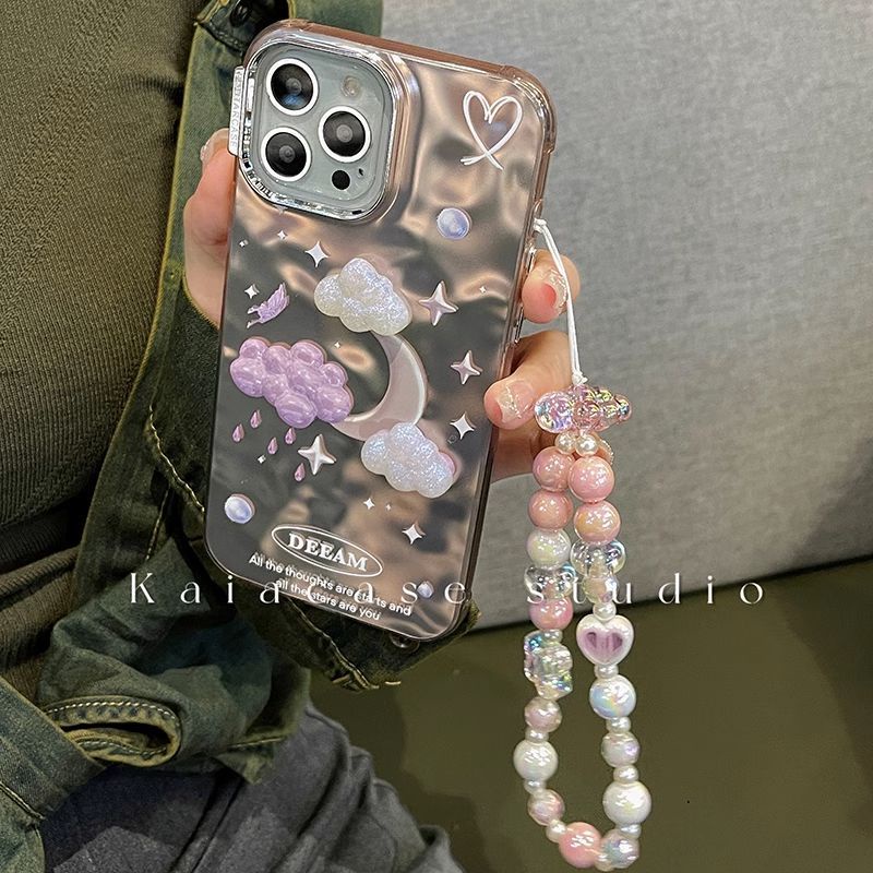 Ốp Điện Thoại Chống Rơi Họa Tiết Đám Mây / Mặt Trăng / Mặt Trăng Ba Chiều Cho apple Iphone 14promax 13 11 14pro 13pro 14