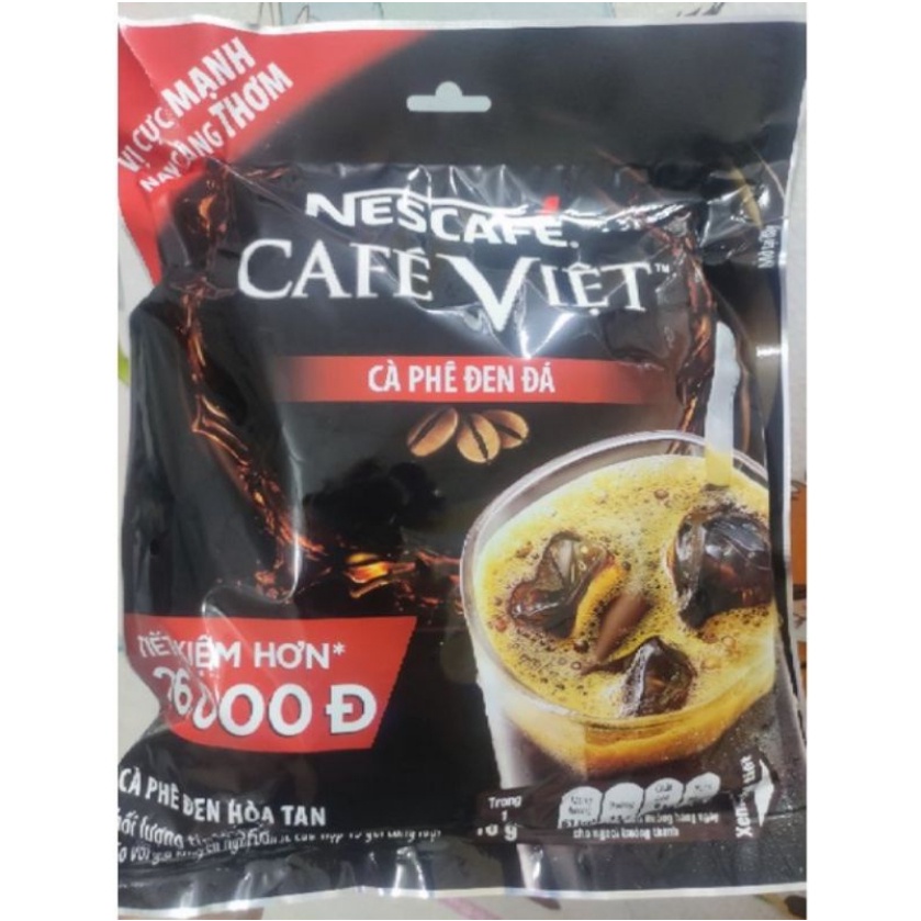 Cà phê Việt đen đá - Nescafe Việt bịch  Date New 2023
