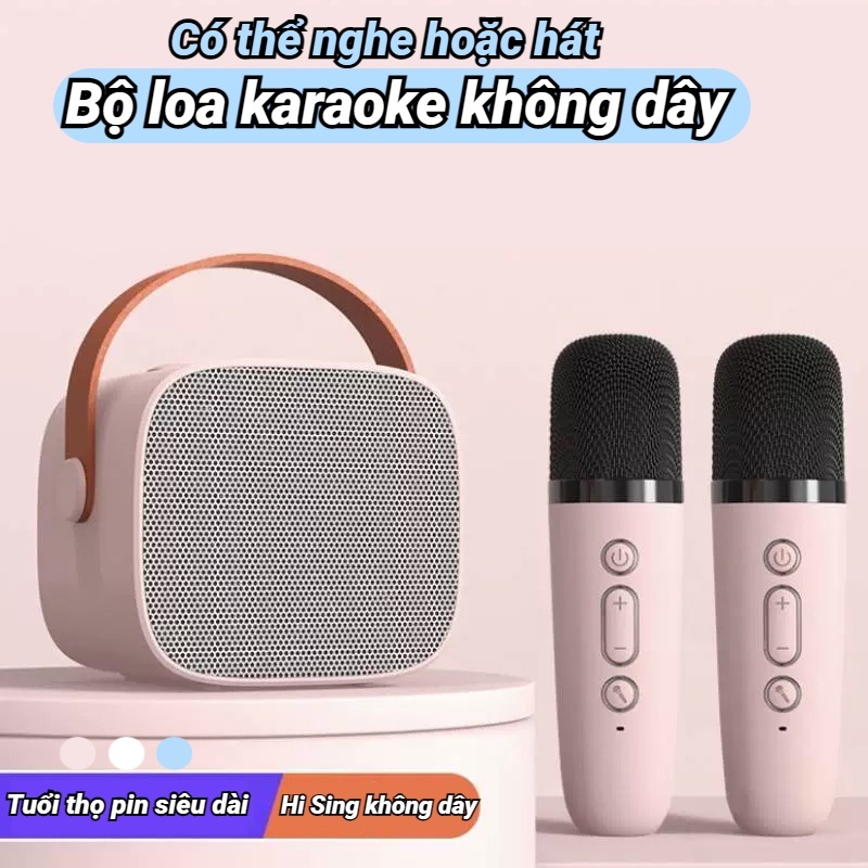 💞Loa Micro Bluetooth Karaoke Mini Dễ Thương Loa Bluetooth K1 Sang Trọng, Chất Lượng Âm Thanh Cực Tốt Cho Các Bữa Tiệc