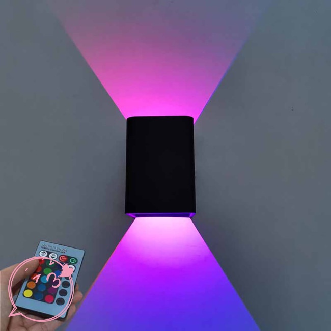 Hiussngha Đèn led Hình Vuông Nhiều Màu Kèm Điều Khiển Từ Xa