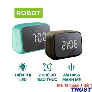 Loa bluetooth 5.3 robot rb170 màn hình led kiêm đồng hồ báo thức - chính hãng