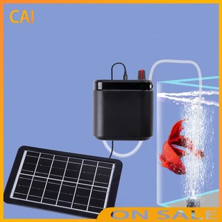 Máy bơm oxy năng lượng mặt trời dung tích lớn sạc usb im lặng cho bể cá