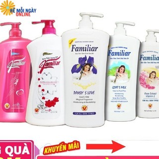 Chai Sữa Tắm Familiar Goat's Milk 1200ml-Tinh Chất Sữa Dê