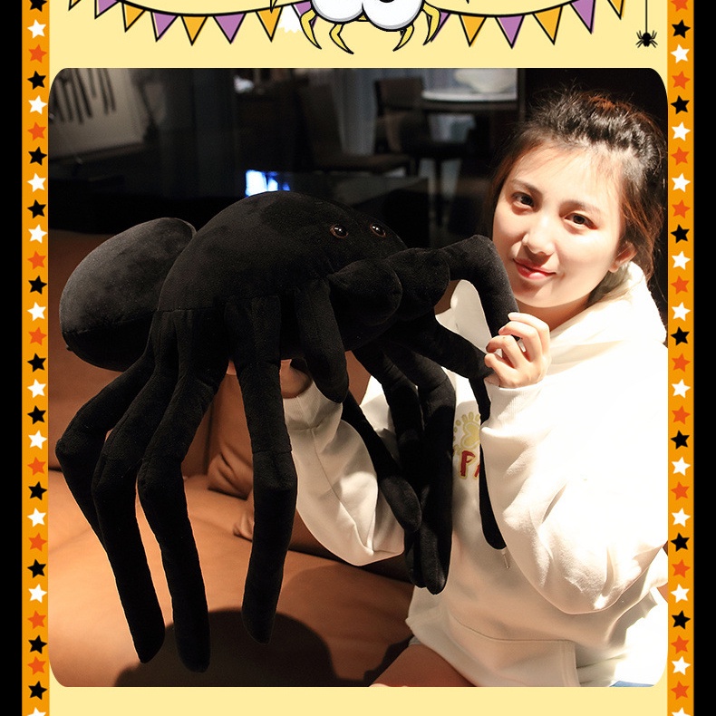 Hoạt Hình Nhện Đen Nhồi Bông Đáng Sợ Cho Lễ halloween