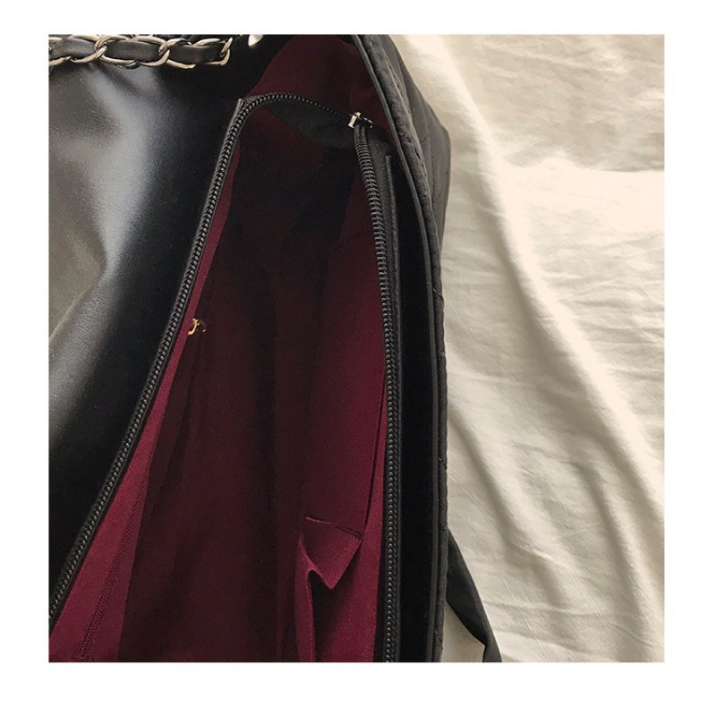 Mới Phong Cách Retro Đính Kim Cương Nylon Lớn Túi Xách Nữ Dây Xích Công Suất Lớn Túi Đeo Vai