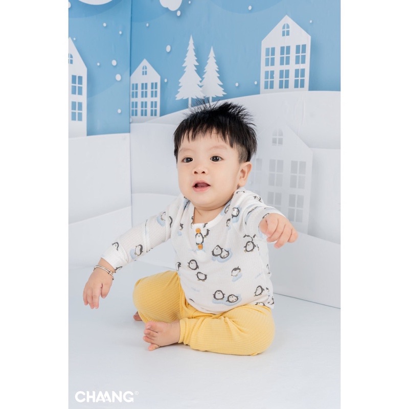 Bộ dài tay chất mềm Chaang cho bé trai gái