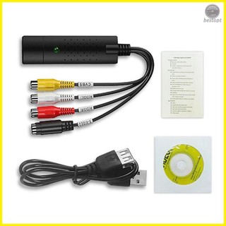 Vhs to digital converter usb capture card audio video capture box win 7/8/10 compatible