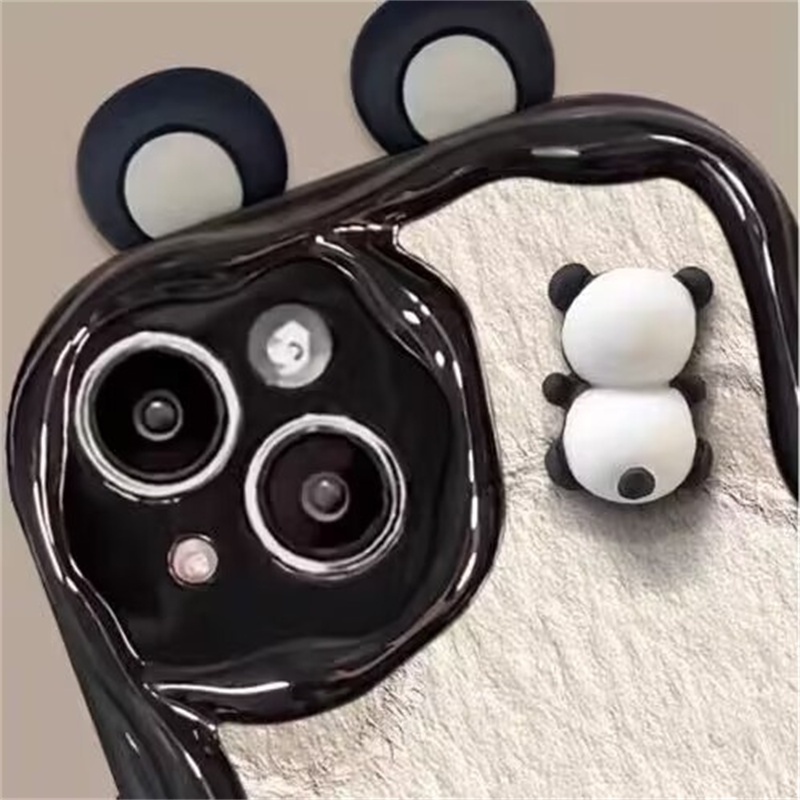 Thời Trang Ốp Điện Thoại Silicon Hình Gấu Trúc 3d Cho xiaomi 11 12t 12 lite poco x3 x4 gt m3 m4 f3 f4 x5 pro nfc redmi note 11t 11 11s 12 5g