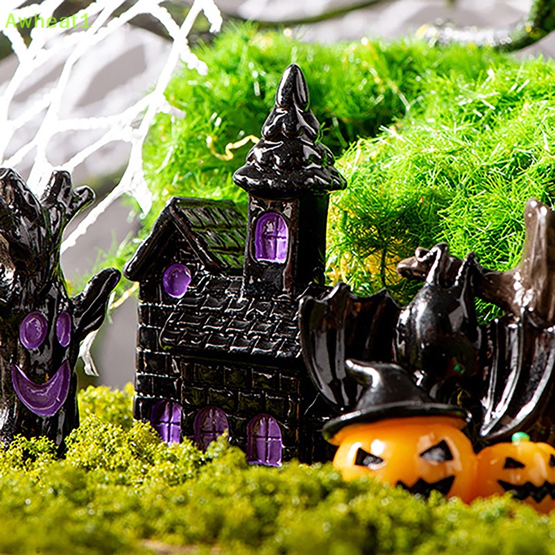 Tượng Ma Bí Ngô Ma Quỷ / Bí Ngô Nhỏ Bằng Nhựa resin Thủ Công Trang Trí halloween series 1 Mới