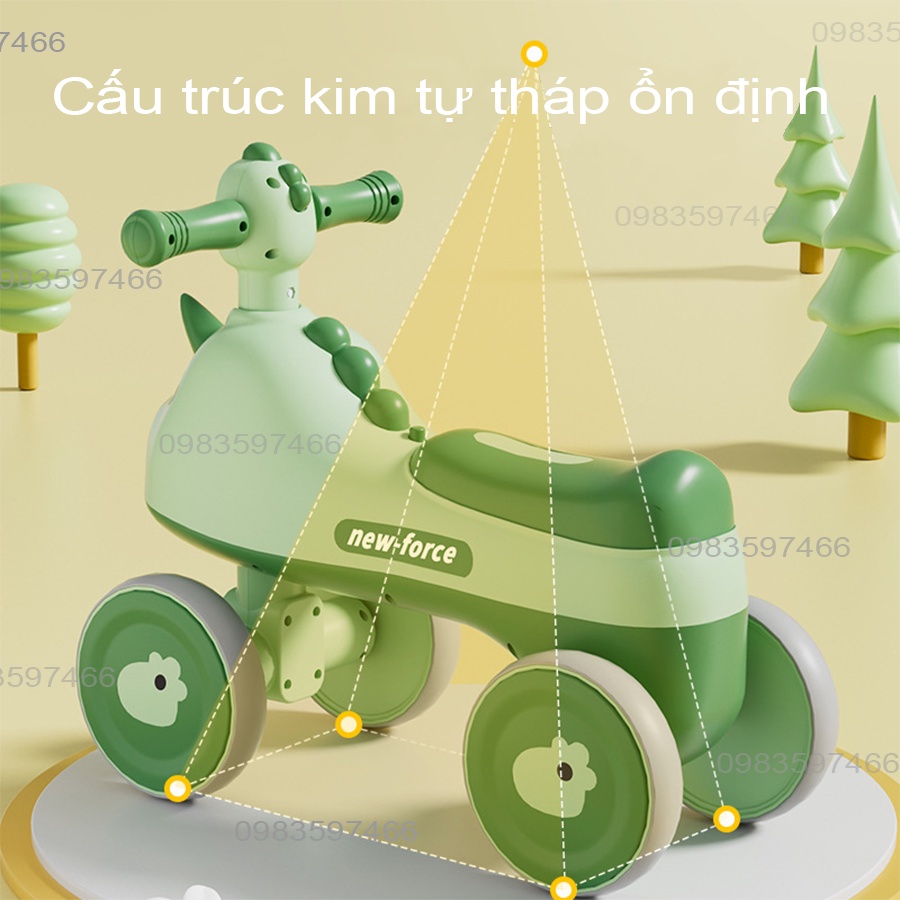 Xe chòi chân cho bé, CÓ ĐÈN NHẠC, TỪ 1-5 TUỔI, XE LẮC CHO BÉ, Obama Baby