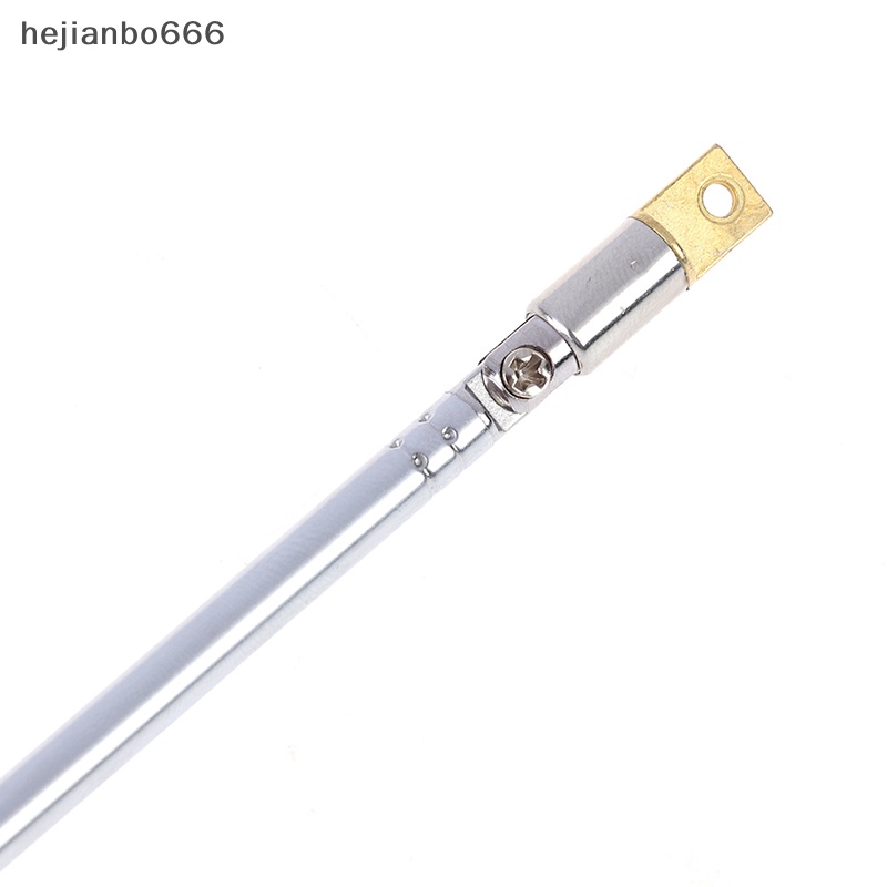 Hejianbo666 1pc 37cm 5 Phần Ăng Ten radio fm Bằng Thép Không Gỉ Thông Dụng