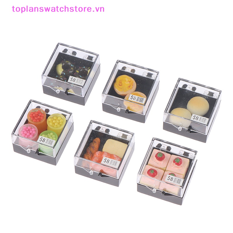 Toplanswatchstore Mô Hình Bánh Kem Tráng Miệng Tỉ Lệ 1: 12 Trang Trí Nhà Búp Bê vn