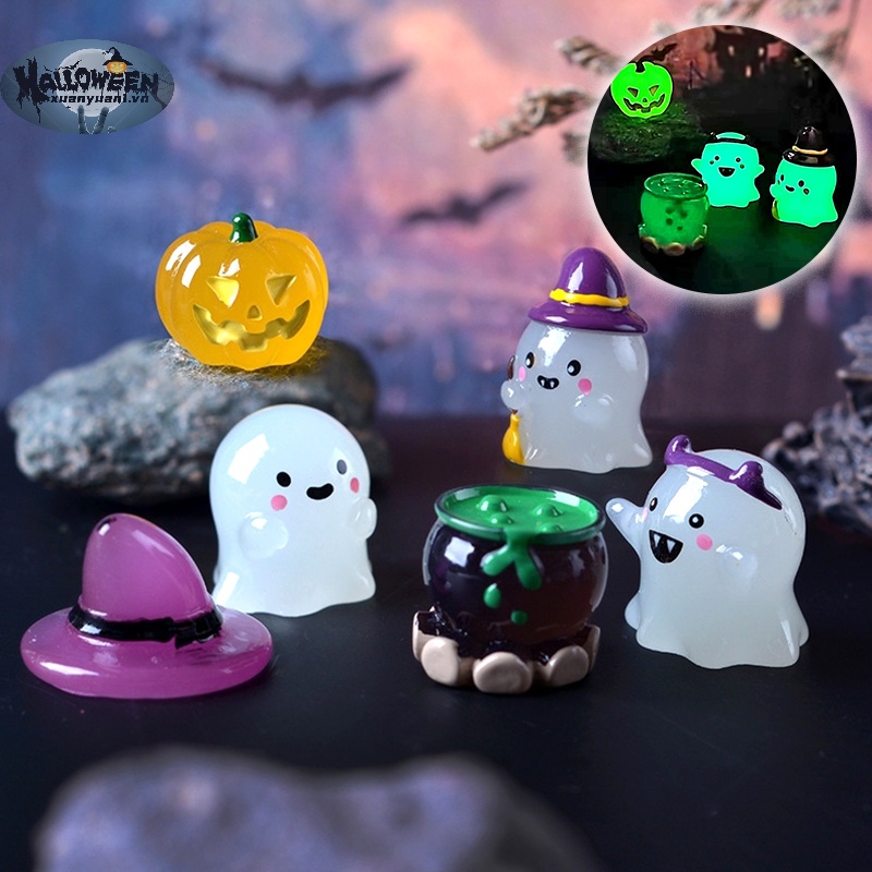 Set 6 Búp Bê Dạ Quang Dùng Để Trang Trí halloween vn